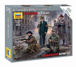 Сборная модель ZVEZDA Фольксштурм. Берлин 1945, 1/72