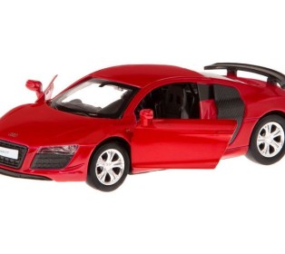 Машина "АВТОПАНОРАМА" Audi R8 GT, красный, 1/43, инерция, откр. двери, в/к 17,5*12,5*6,5 см