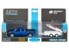 Машина "АВТОПАНОРАМА" Ford F-150 c прицепом с дорожными знаками, 1/43, инерция, в/к