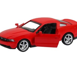 Машина "АВТОПАНОРАМА" Ford Mustang GT, красный, 1/43, инерция, откр. двери, в/к 17,5*12,5*6,5 см