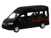 Машина "АВТОПАНОРАМА" Ford Transit, черный, 1/52, инерция, откр. двери, в/к 17,5*12,5*6,5 см