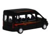 Машина "АВТОПАНОРАМА" Ford Transit, черный, 1/52, инерция, откр. двери, в/к 17,5*12,5*6,5 см