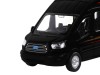 Машина "АВТОПАНОРАМА" Ford Transit, черный, 1/52, инерция, откр. двери, в/к 17,5*12,5*6,5 см