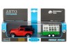 Машина "АВТОПАНОРАМА" Jeep Wrangler c прицепом для перевозки животных, 1/43, инерция, в/к