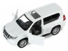 Машина "АВТОПАНОРАМА" Land Cruiser Prado, белый, 1/42, инерция, откр. двери, в/к 17,5*12,5*6,5 см