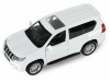 Машина "АВТОПАНОРАМА" Land Cruiser Prado, белый, 1/42, инерция, откр. двери, в/к 17,5*12,5*6,5 см
