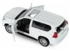 Машина "АВТОПАНОРАМА" Land Cruiser Prado, белый, 1/42, инерция, откр. двери, в/к 17,5*12,5*6,5 см