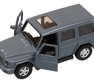 Машина "АВТОПАНОРАМА" Mercedes-Benz G350d, серый, 1/42, инерция, откр. двери, в/к 17,5*12,5*6,5 см