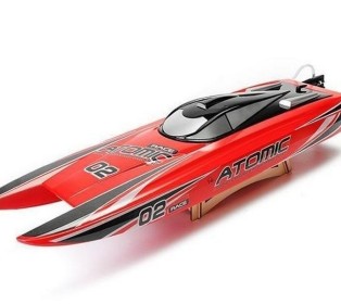 Радиоуправляемый катамаран Volantex RC ATOMIC 700 красный Brushless 2.4G LiPo RTR