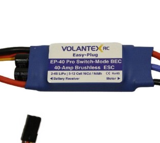 Регулятор скорости бесколлекторный 40A-XT60 для самолета Volantex RC ASCENT