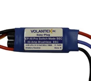 Регулятор скорости бесколлекторный 40A-XT60 для самолета Volantex RC Phoenix 2400