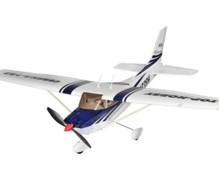 Радиоуправляемый самолет Top RC Cessna 182 400 class синяя 965мм KIT
