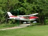 Радиоуправляемый самолет Top RC Cessna 182 400 class синяя 965мм KIT