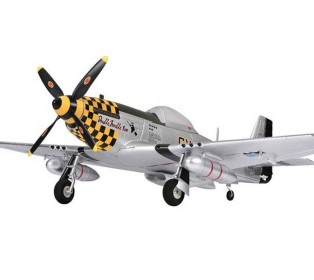 Радиоуправляемый самолет Top RC P-51D Pro желтый 750мм flight controller PNP