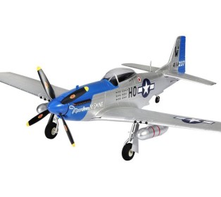 Радиоуправляемый самолет Top RC P-51D Pro синий 750мм flight controller PNP