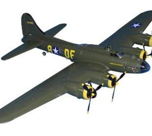 Радиоуправляемый самолет Top RC B17 серебристый 1875мм PNP