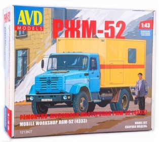 Сборная модель AVD Ремонтно-жилищная мастерская РЖМ-52 (4333), 1/43