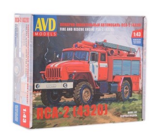 Сборная модель AVD Пожарно-спасательный автомобиль ПСА-2 (4320), 1/43