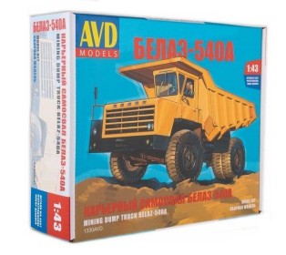 Сборная модель AVD Карьерный самосвал БЕЛАЗ-540А, 1/43