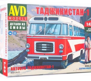 Сборная модель AVD Автобус Таджикистан-1, 1/43