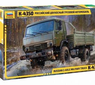 Сборная модель ZVEZDA Российский двухосный грузовой автомобиль К-4350, 1/35