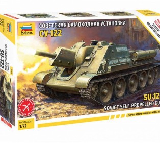 Сборная модель ZVEZDA Советская самоходная артиллерийская установка Су-122, 1/72