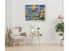 Картина по номерам 40х50 ГОРОД БУДУЩЕГО (27 цветов)