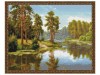 Картина мозаикой с нанесенной рамкой 40х50 И.ПРИЩЕПА. СОСНЫ У ВОДЫ (29 цветов)