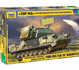 Сборная модель ZVEZDA Российский зенитно-ракетный комплекс ТОР M2, 1/35