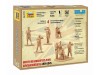 Сборные солдатики ZVEZDA Британский штаб, 1/72