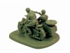 Сборные солдатики ZVEZDA Советский мотоцикл М-72 с коляской и экипажем, 1/72