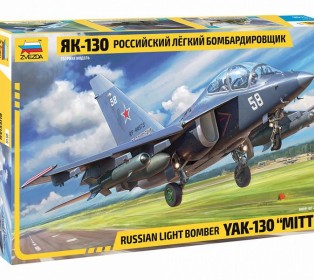 Сборная модель ZVEZDA Российский лёгкий бомбардировщик Як-130, 1/48