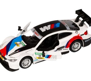 Машина "АВТОПАНОРАМА" BMW M4, 1/44, белый, инерция, откр. двери, в/к 17,5*12,5*6,5 см
