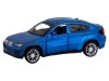 Машина "АВТОПАНОРАМА" BMW X6, 1/43, синий, инерция, откр. двери, в/к 17,5*12,5*6,5 см