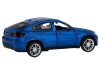 Машина "АВТОПАНОРАМА" BMW X6, 1/43, синий, инерция, откр. двери, в/к 17,5*12,5*6,5 см
