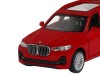 Машина "АВТОПАНОРАМА" BMW X7, 1/44, красный металлик, откр. двери, в/к 17,5*12,5*6,5 см