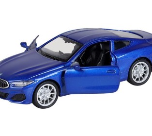 Машина "АВТОПАНОРАМА" BMW M850i Coupé, 1/44, синий, инерция, откр. двери, в/к 17,5*12,5*6,5 см