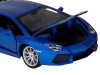 Машина "АВТОПАНОРАМА" Lamborghini Aventador Coupé, 1/24, синий, свет, звук, в/к 24,5*12,5*10,5 см