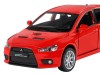 Машина "АВТОПАНОРАМА" Mitsubishi Lancer Evolution, 1/32, красный, свет, звук, в/к 17,5*12,5*6,5 см