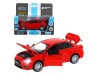 Машина "АВТОПАНОРАМА" Mitsubishi Lancer Evolution, 1/32, красный, свет, звук, в/к 17,5*12,5*6,5 см