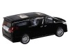Машина "АВТОПАНОРАМА" Toyota Alphard, 1/29, черный, откр. двери, свет, звук, в/к 20*10*11 см