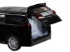 Машина "АВТОПАНОРАМА" Toyota Alphard, 1/29, черный, откр. двери, свет, звук, в/к 20*10*11 см