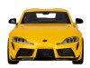 Машина "АВТОПАНОРАМА" Toyota Supra [US], 1/31, желтый, откр. двери, свет, звук, в/к 18*9*13,5 см