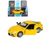 Машина "АВТОПАНОРАМА" Toyota Supra [US], 1/31, желтый, откр. двери, свет, звук, в/к 18*9*13,5 см