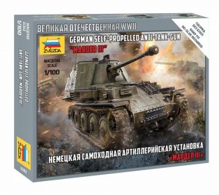 Сборная модель ZVEZDA Немецкая САУ Мардер III, 1/100