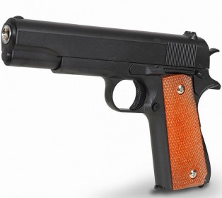 Пистолет металлический Colt 1911 с кобурой G.13+ 21,5см в/к