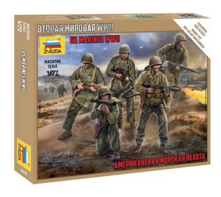 Сборная модель ZVEZDA Американская морская пехота, 1/72