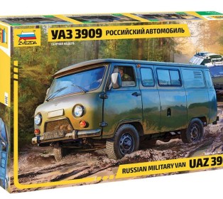 Сборная модель ZVEZDA Российский автомобиль УАЗ 3909, 1/35