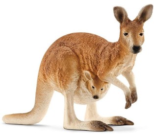 Фигурка Schleich Кенгуру с детенышем