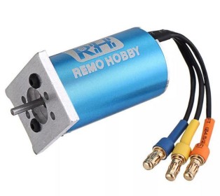 Бесколлекторный двигатель для Remo Hobby 1/16 E9631 в сборе с моторамой M5602